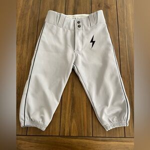 Boys Bruce Bolt Knickers
Gray with black piping 
YL/26
Great condition